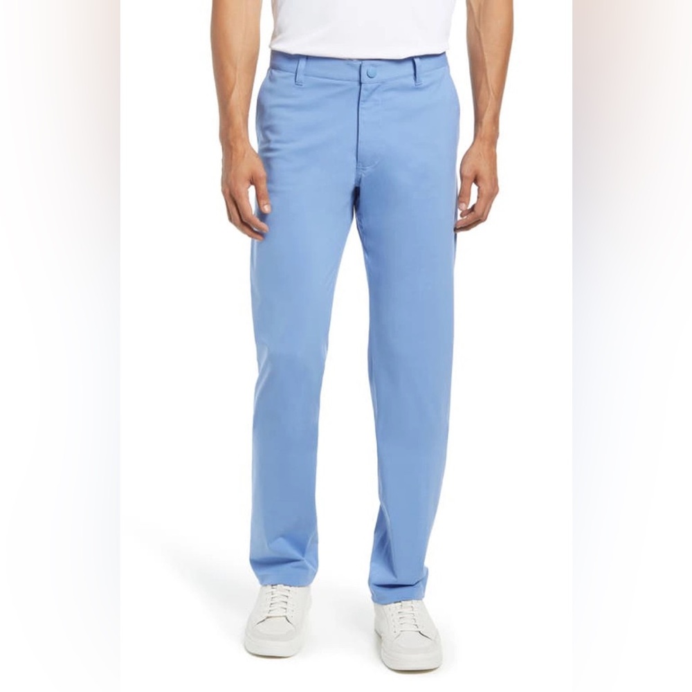 Rhone Commuter Slim Straight Pants in Morning Blue